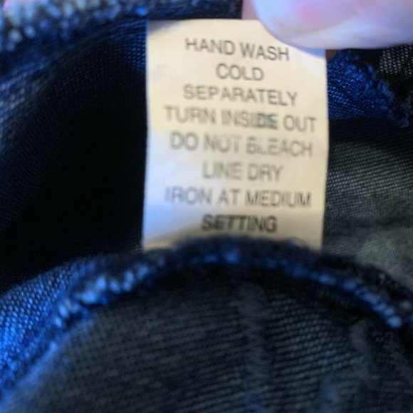 Jean Jacket Pink Purple Embroidered Swirls - Picture 6 of 9